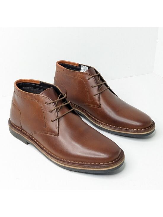 Steve Madden Harken Chukka Boots, Brown Leather, Men\'s 7 M
